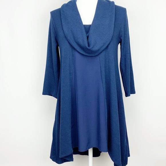 SOFT SURROUNDINGS Cowel Neck Tunic Size Sm… - Picture 2 of 13